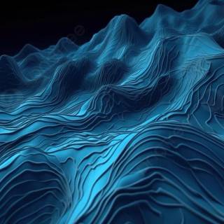 Blue topographic wallpaper