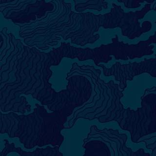 Blue topographic wallpaper