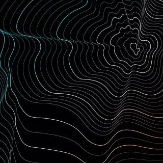 Blue topographic wallpaper