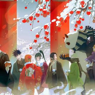 Jujutsu Kaisen group wallpaper