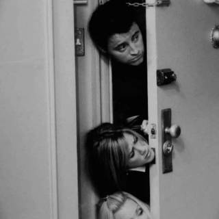 Friends black and white wallpaper