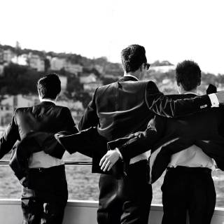 Friends black and white wallpaper