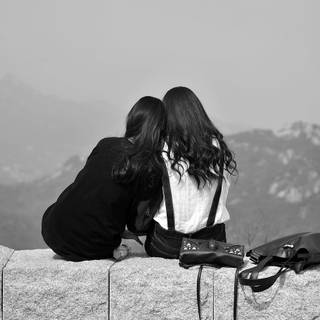 Friends black and white wallpaper