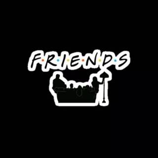 Friends black and white wallpaper