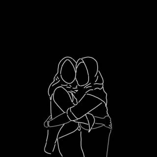 Friends black and white wallpaper