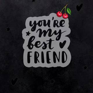 Friends black and white wallpaper