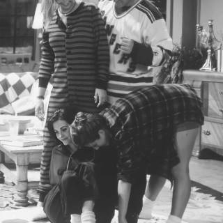 Friends black and white wallpaper