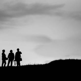 Friends black and white wallpaper