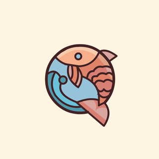 Fish logo wallpaper