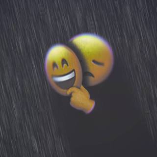 Sad face Emoji wallpaper
