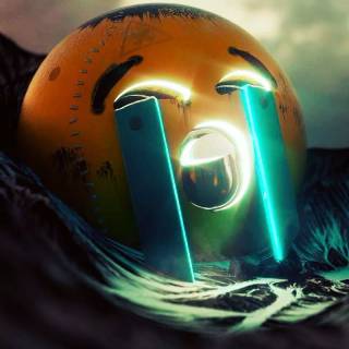 Sad face Emoji wallpaper