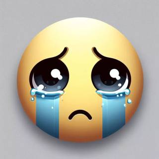 Sad face Emoji wallpaper