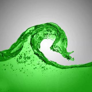 Green liquid wallpaper