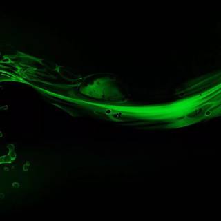 Green liquid wallpaper