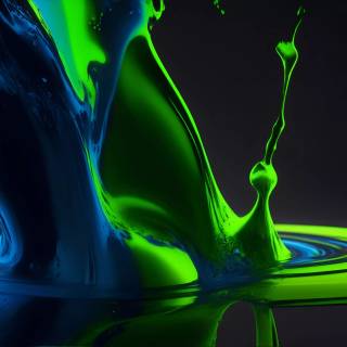 Green liquid wallpaper