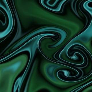 Green liquid wallpaper