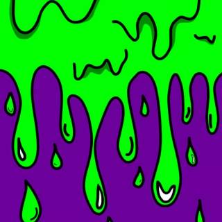 Green liquid wallpaper