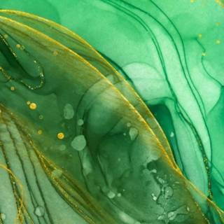 Green liquid wallpaper