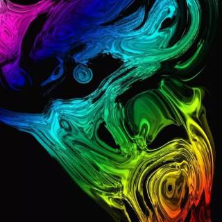 Green liquid wallpaper