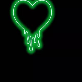 Green liquid wallpaper