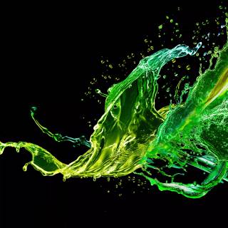 Green liquid wallpaper