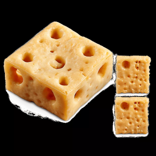 Swiss cheese wallpaper