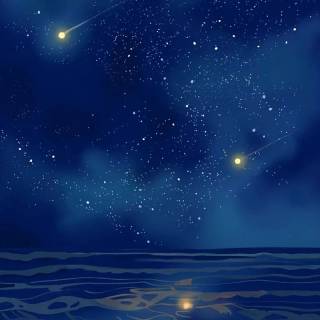 Night drawing wallpaper