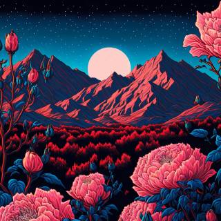 Night drawing wallpaper