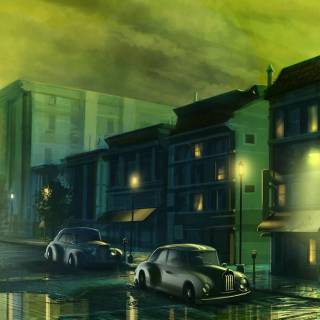 Night drawing wallpaper