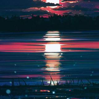 Night drawing wallpaper