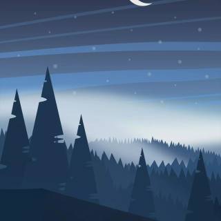 Night drawing wallpaper