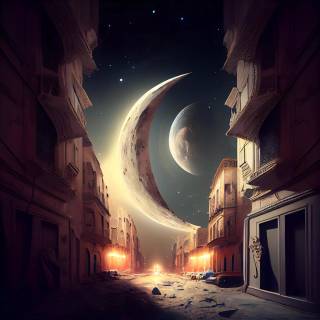 Night drawing wallpaper