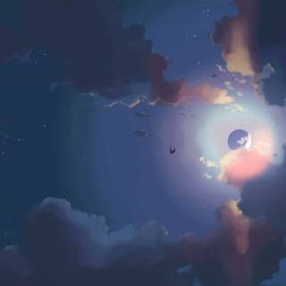 Night drawing wallpaper