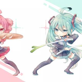 Miku and Teto wallpaper