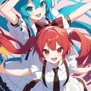 Miku and Teto wallpaper