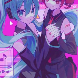 Miku and Teto wallpaper
