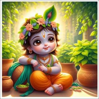 Baby Lord Krishna wallpaper