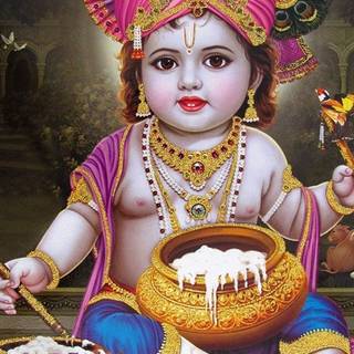 Baby Lord Krishna wallpaper