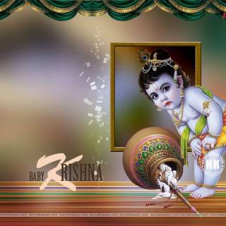 Baby Lord Krishna wallpaper