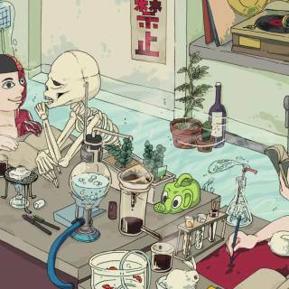 Anime science wallpaper