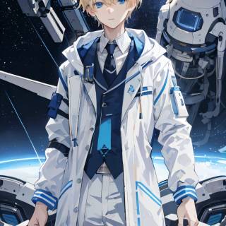 Anime science wallpaper