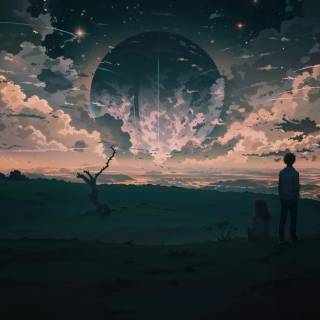 Anime science wallpaper