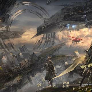 Anime science wallpaper