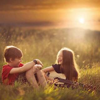 Guitar couple wallpaper