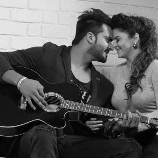 Guitar couple wallpaper