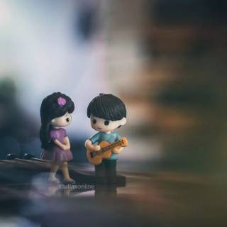 Guitar couple wallpaper