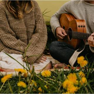 Guitar couple wallpaper