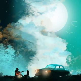 Guitar couple wallpaper