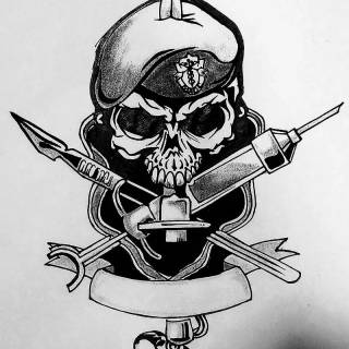 Skeleton logo wallpaper