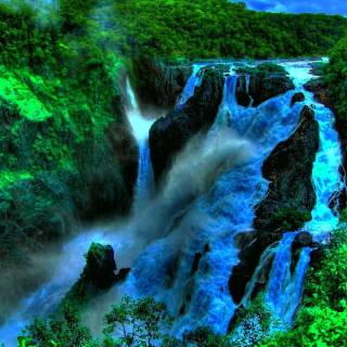 Jungle waterfall wallpaper